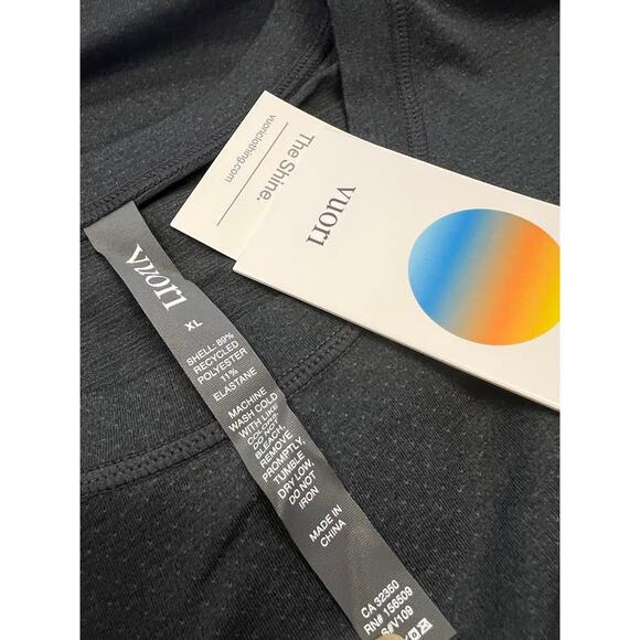 NWE! Vuori Men's Tradewind Performance Tee BLACK HEATHER LARGE - Picture 10 of 10